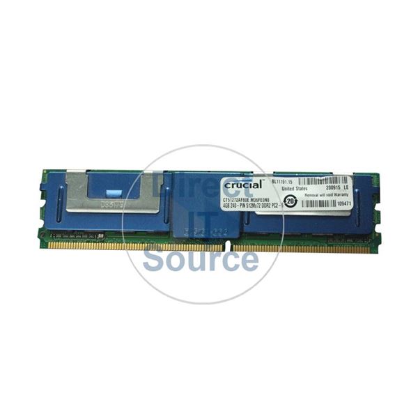 Crucial CT51272AF80E.M36FE0N8 - 4GB DDR2 PC2-6400 240-Pins Memory