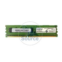 Crucial CT51272BD160B - 4GB DDR3 PC3-12800 ECC Unbuffered 240-Pins Memory