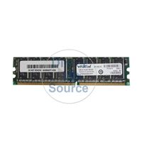 Crucial CT6464Z335.8TFY - 512MB DDR PC-2700 184-Pins Memory