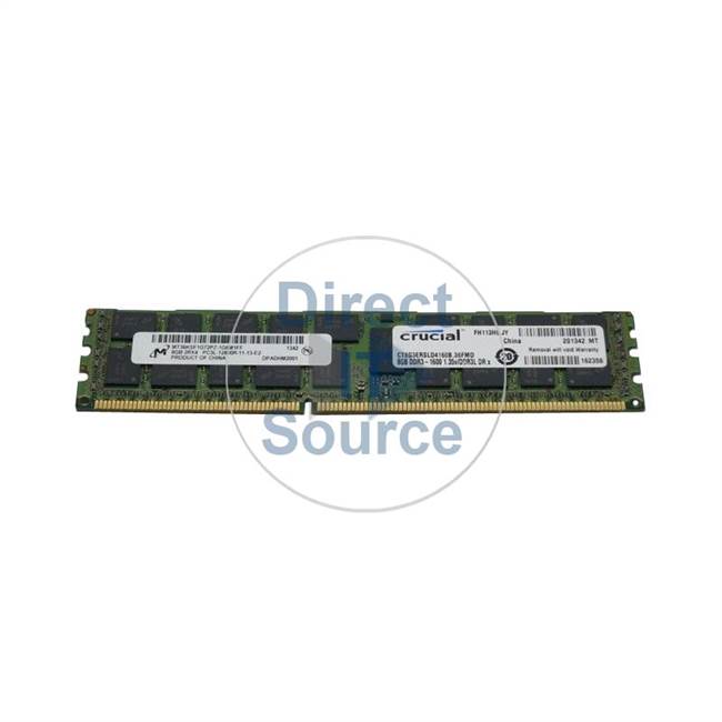 Crucial CT8G3ERSLD4160B.36FMD - 8GB DDR3 PC3-12800 ECC Registered 240-Pins Memory