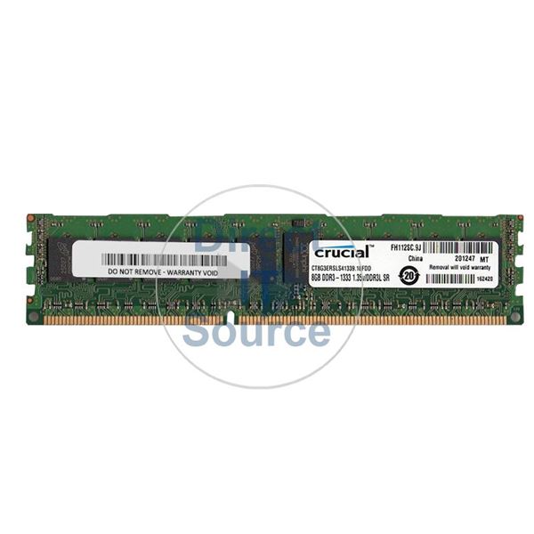 Crucial CT8G3ERSLS41339.18FDD - 8GB DDR3 PC3-10600 ECC Registered 240-Pins Memory