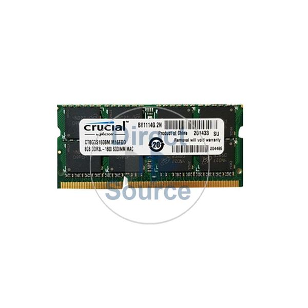 Crucial CT8G3S160BM.M16FDD - 8GB DDR3 PC3-12800 204-Pins Memory