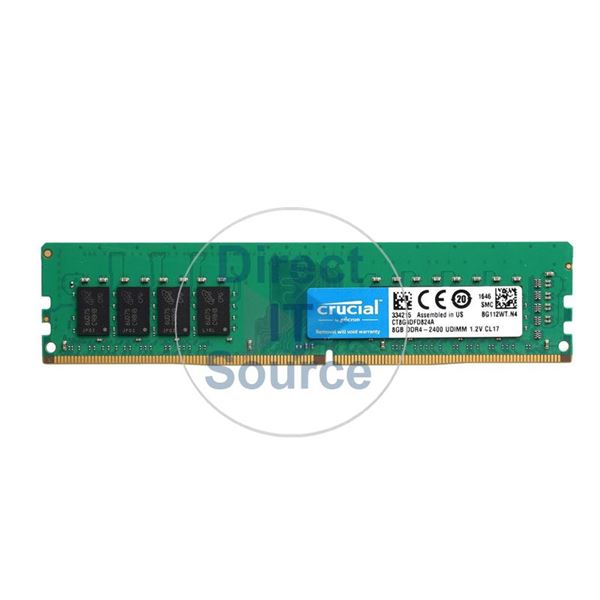 Crucial CT8G4DFD824A - 8GB DDR4 PC4-19200 Non-ECC Unbuffered 288-Pins Memory