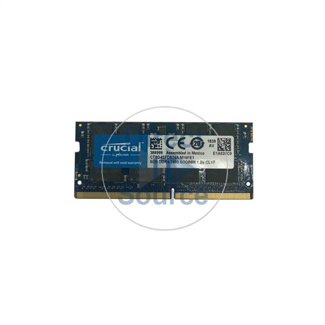 Crucial CT8G4SFD824A.M16FE1 - 8GB DDR4 PC4-19200 Non-ECC Unbuffered Memory