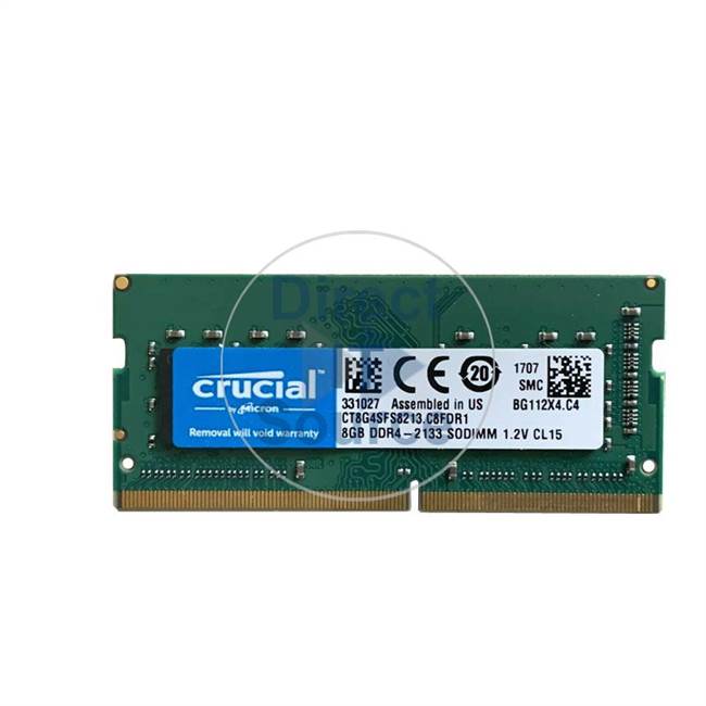 Crucial CT8G4SFS8213.C8FDR1 - 8GB DDR4 PC4-17000 204-Pins Memory