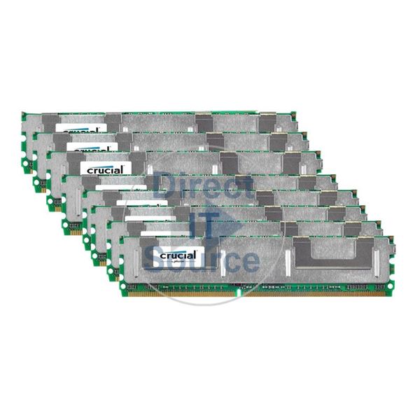 Crucial CT8KIT102472AF667 - 64GB 8x8GB DDR2 PC2-5300 ECC Fully Buffered 240-Pins Memory