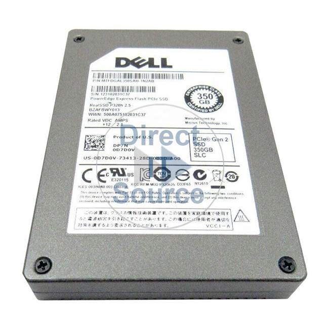 Dell D7D0V - 350GB PCIe 2.5" SSD