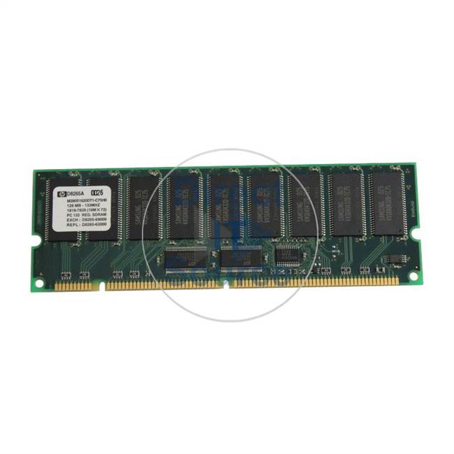 HP D8265-69000 - 128MB SDRAM PC-133 ECC Registered 168-Pins Memory