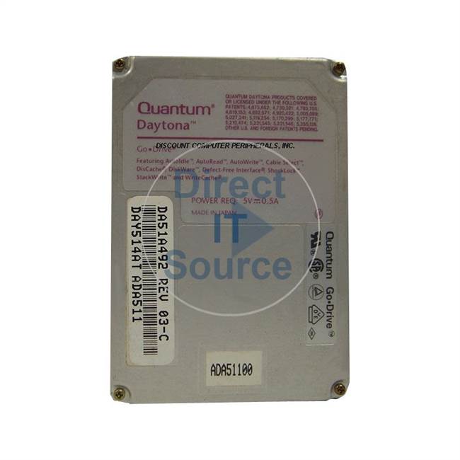 Quantum DA514AT - 514MB 4.5K IDE 2.5" Hard Drive