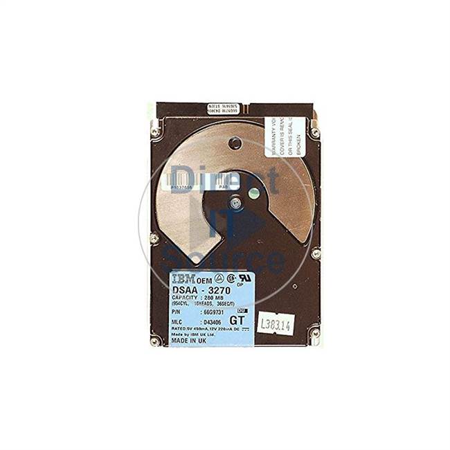 IBM DSAA-3270 - 280MB 4.5K IDE 3.5" Hard Drive