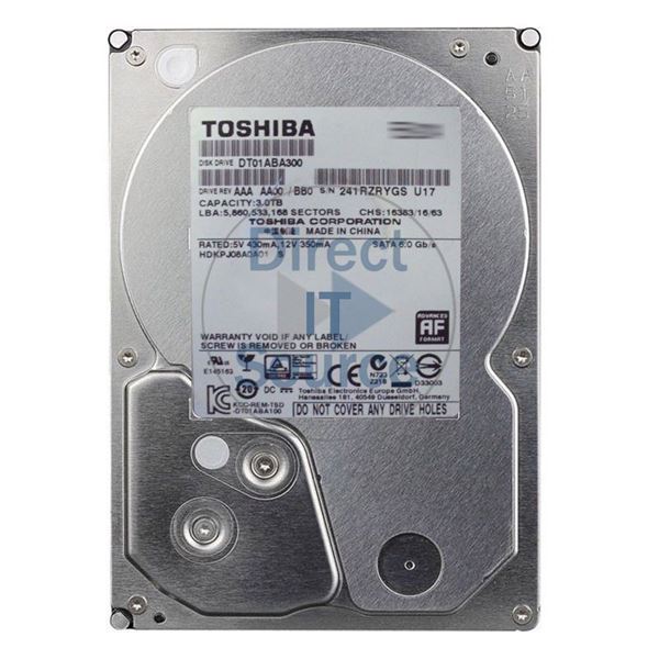 Toshiba DT01ABA300 - 3TB 5.94K SATA 6.0Gbps 3.5" 32MB Cache Hard Drive