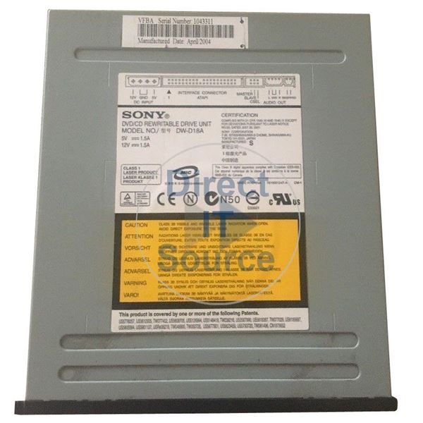 Sony DW-D18A - IDE DVD-RW Drive