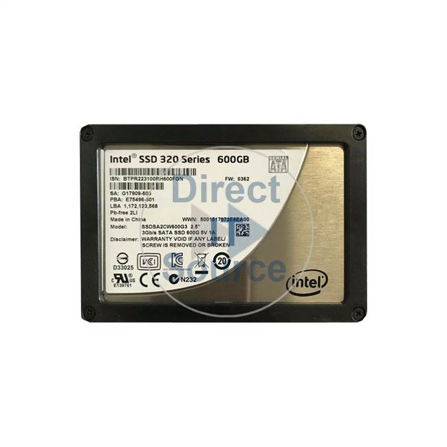 Intel E75496-601 - 600GB 2.5inch SATA 3Gbps SSD