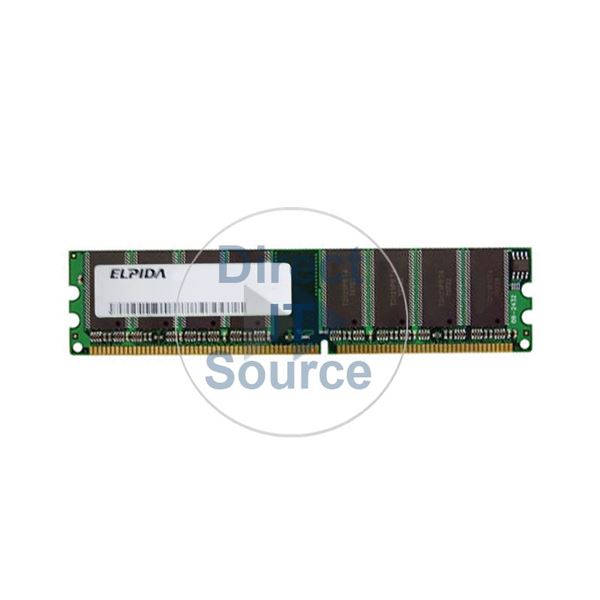 Elpida EBD25UC8AMFA-5B - 256MB DDR PC-3200 Non-ECC Unbuffered 184-Pins Memory
