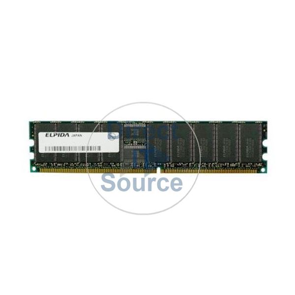 Elpida EBD51RC4AKFA-6B-E - 512MB DDR PC-2700 ECC Registered 184-Pins Memory