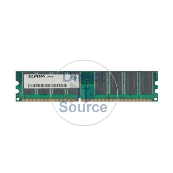 Elpida EBD52UC8AJFA-6B - 512MB DDR PC-2700 Non-ECC Unbuffered 184-Pins Memory