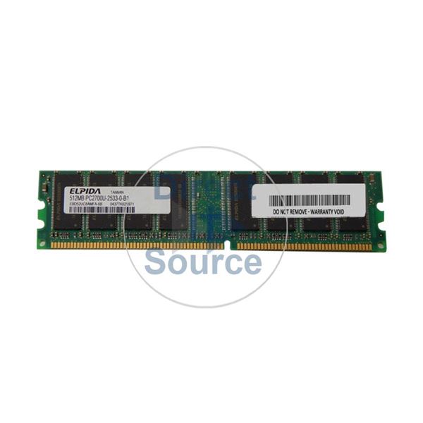 Elpida EBD52UC8AMFA-6B - 512MB DDR PC-2700 184-Pins Memory