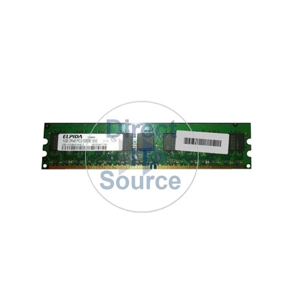 Elpida EBE11ED8AGFA-6E-E - 1GB DDR2 PC2-5300 ECC Unbuffered 240-Pins Memory
