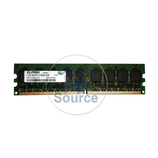 Elpida EBE11UD8AEFA-5C - 1GB DDR2 PC2-4200 Non-ECC Unbuffered 240-Pins Memory