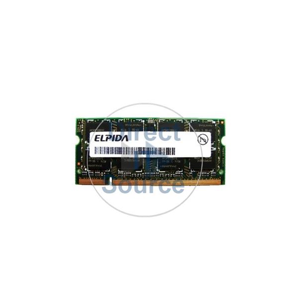 Elpida EBE11UD8AJSA-8E-E - 1GB DDR2 PC2-6400 Non-ECC Unbuffered 200-Pins Memory