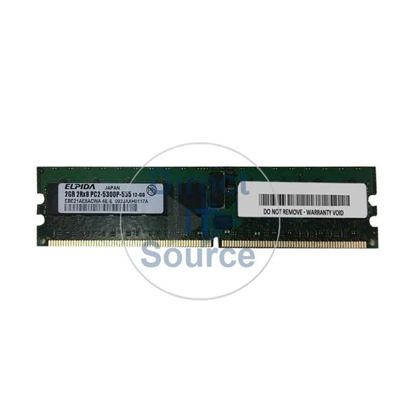 Elpida EBE21AE8ACWA-6E-E - 2GB DDR2 PC2-5300 ECC Registered 240-Pins Memory