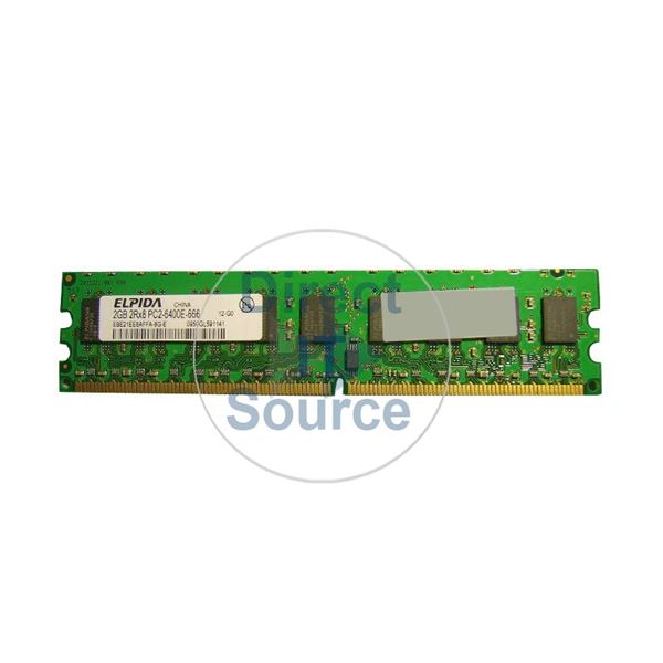 Elpida EBE21EE8AFFA-8G-E - 2GB DDR2 PC2-6400 ECC Unbuffered 240-Pins Memory