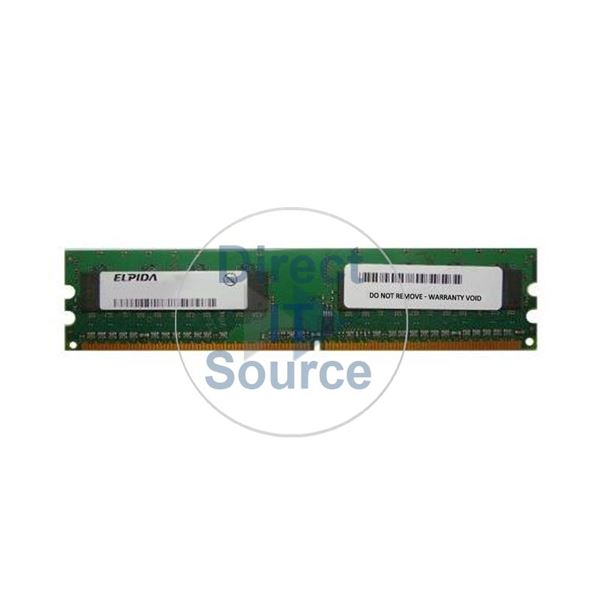 Elpida EBE21UE8ACWB-6E-E - 2GB DDR2 PC2-5300 Non-ECC Unbuffered 240-Pins Memory