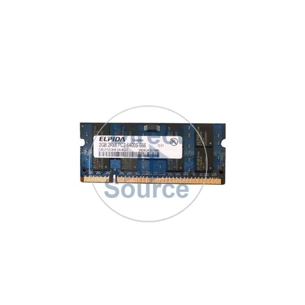 Elpida EBE21UE8AESA-8G-F - 2GB DDR2 PC2-6400 Non-ECC Unbuffered 200-Pins Memory