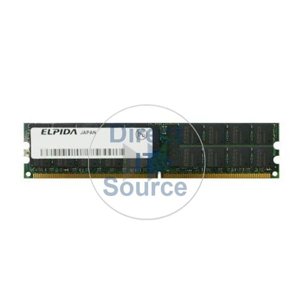 Elpida EBE25RC8AAFA-5C-E - 256MB DDR2 PC2-4200 ECC Registered 240-Pins Memory