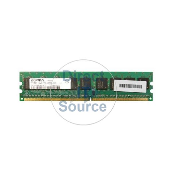 Elpida EBE51ED8AGWA-6E-E - 512MB DDR2 PC2-5300 ECC Unbuffered 240-Pins Memory