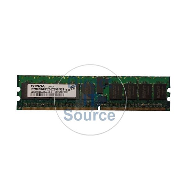 Elpida EBE51RD8ABFA-4A-E - 512MB DDR2 PC2-3200 ECC Registered 240-Pins Memory