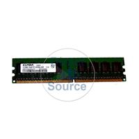 Elpida EBE51UD8AGWA-5C-E - 512MB DDR2 PC2-4200 Non-ECC Unbuffered 240-Pins Memory