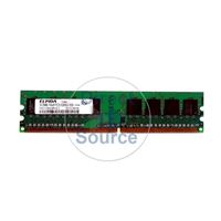 Elpida EBE51UD8AGWA-6E-E - 512MB DDR2 PC2-5300 Non-ECC Unbuffered 240-Pins Memory