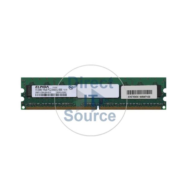 Elpida EBE51UD8AJWA-8G-E - 512MB DDR2 PC2-6400 240-Pins Memory
