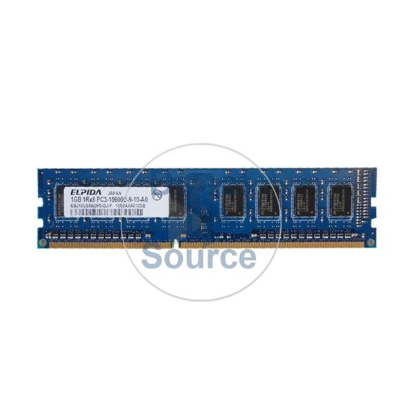 Elpida EBJ10UE8BDF0-DJ-F - 1GB DDR3 PC3-10600 Non-ECC Unbuffered 240-Pins Memory