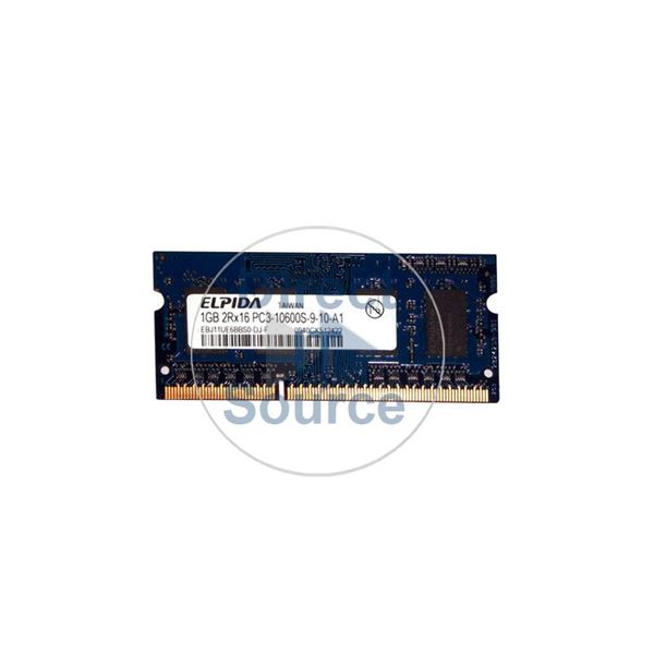 Elpida EBJ11UE6BBS0-DJ-F - 1GB DDR3 PC3-10600 Non-ECC Unbuffered 204-Pins Memory