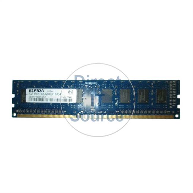 Elpida EBJ20UF8BDW0-GN-F - 2GB DDR3 PC3-12800 Non-ECC Unbuffered 240-Pins Memory
