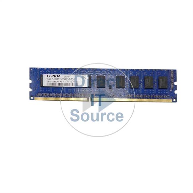 Elpida EBJ21EE8BDFA-AE-F - 2GB DDR3 PC3-8500 ECC Unbuffered 240-Pins Memory
