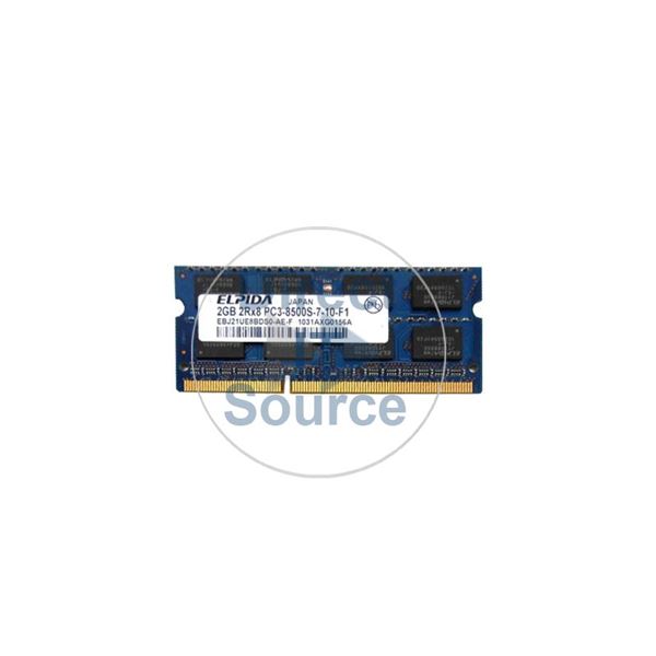 Elpida EBJ21UE8BDS0-AE-F - 2GB DDR3 PC3-8500 Non-ECC Unbuffered 204-Pins Memory