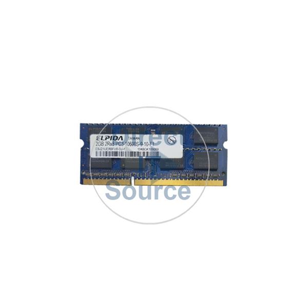 Elpida EBJ21UE8BFU0-DJ-F - 2GB DDR3 PC3-10600 Non-ECC Unbuffered 204-Pins Memory