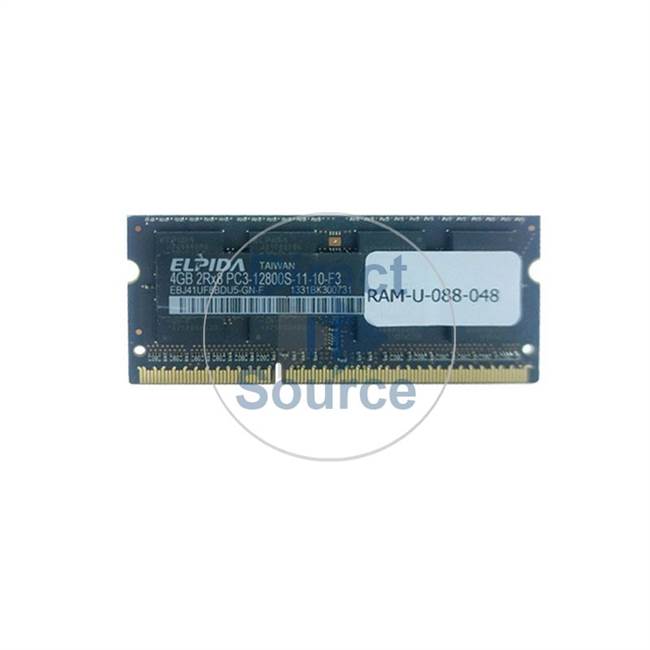 Elpida EBJ41UF8BDU5-GN-F - 4GB DDR3 PC3-12800 Non-ECC Unbuffered 204-Pins Memory