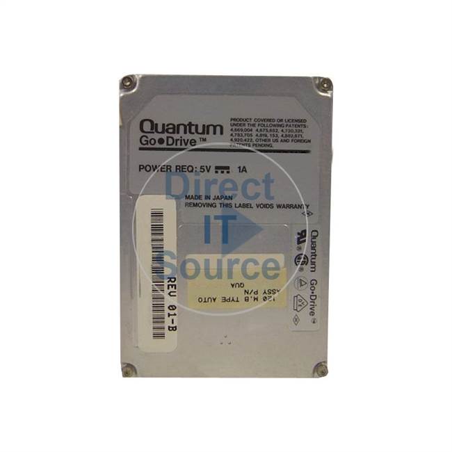 Quantum GO120AT - 126MB 3.6K IDE 2.5" 32KB Cache Hard Drive