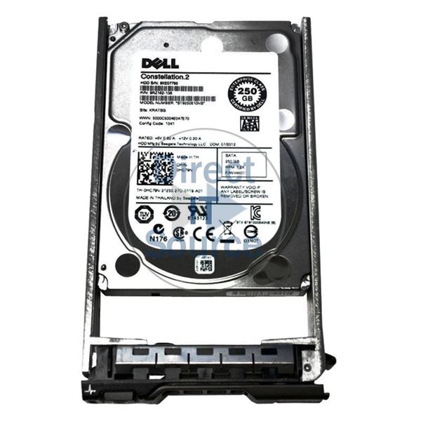 Dell HC79N - 250GB 7.2K SATA 6.0Gbps 2.5" 64MB Cache Hard Drive