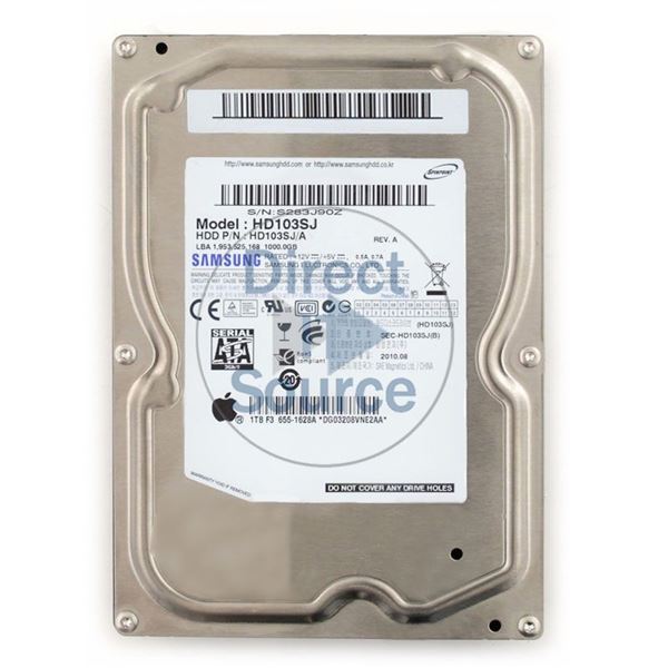 Samsung HD103SJ-A - 1TB 7.2K 3.5Inch SATA 3.0Gbps 32MB Cache Hard Drive