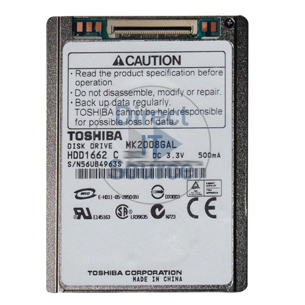Toshiba HDD1662C - 20GB 4.2K ATA/100 1.8" 2MB Cache Hard Drive