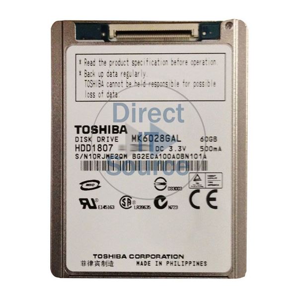 Toshiba HDD1807 - 60GB 4.2K ATA/100 1.8" 2MB Cache Hard Drive