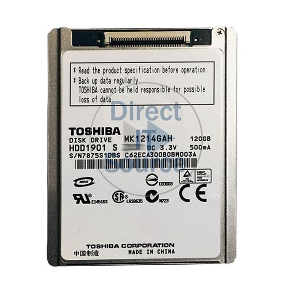 Toshiba HDD1901S - 120GB 4.2K ATA/100 1.8" 8MB Cache Hard Drive
