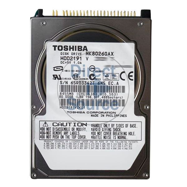 Toshiba HDD2191V - 80GB 5.4K ATA/100 2.5" 16MB Cache Hard Drive