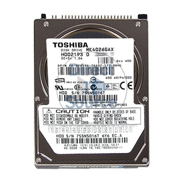 Toshiba HDD2193D - 40GB 5.4K ATA/100 2.5" 16MB Cache Hard Drive