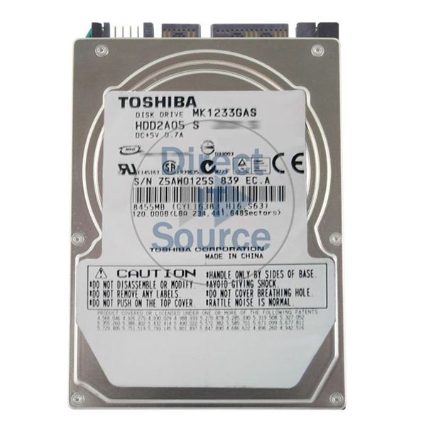 Toshiba HDD2A05S - 120GB 4.2K IDE 2.5" 8MB Cache Hard Drive